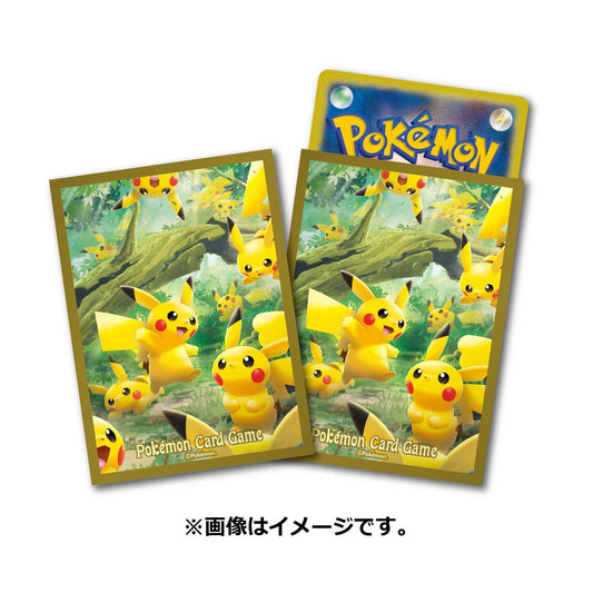 Pokémon Center Japan exclusive Pikachu crazy! Sleeves 64ct